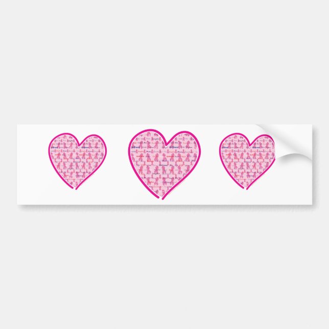 Autocollant De Voiture Cancer-Coeur (Devant)