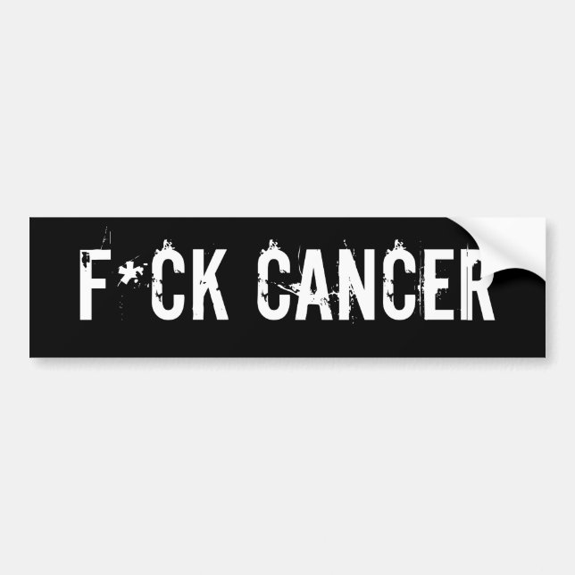 Autocollant De Voiture Cancer de la merde (Devant)