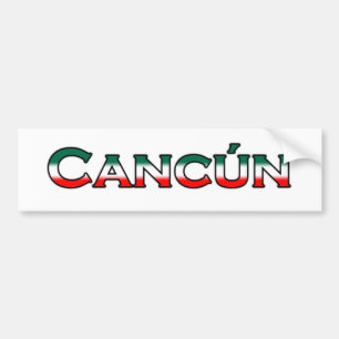Autocollant De Voiture Cancun (logo des textes)