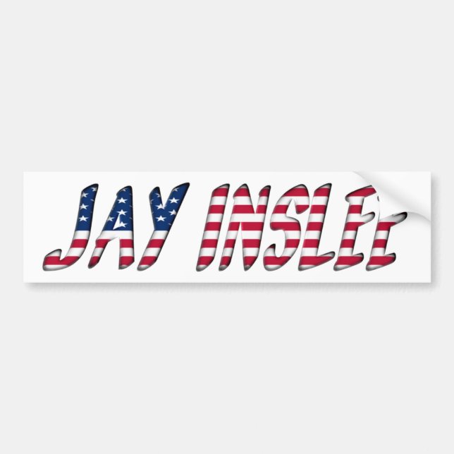 Autocollant De Voiture Candidat à la présidentielle démocrate de Jay Insl (Devant)