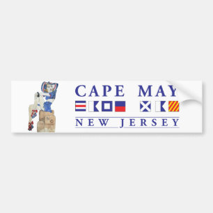 Autocollant De Voiture Cape May New Jersey