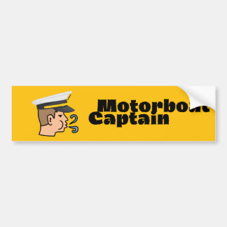 Autocollant De Voiture Capitaine de bateau à moteur