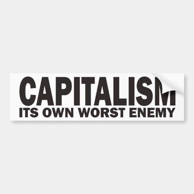 Autocollant De Voiture Capitalisme (Devant)