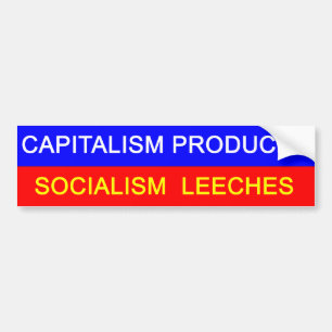 Autocollant De Voiture Capitalisme contre le socialisme