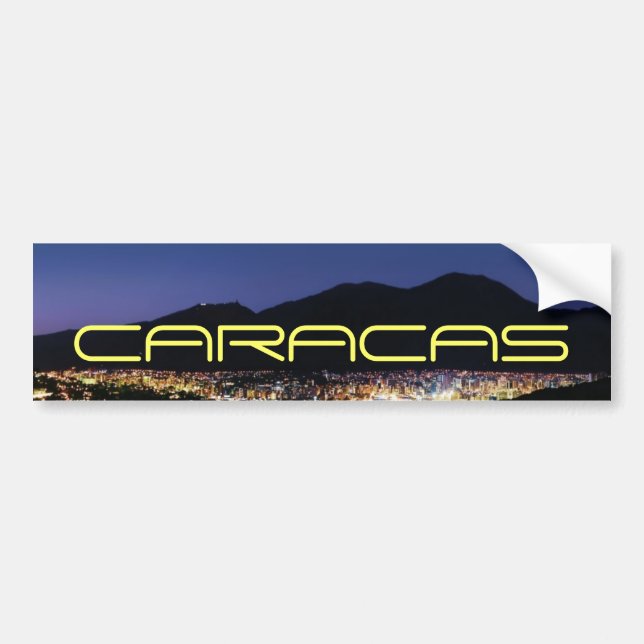 Autocollant De Voiture Caracas by night (Devant)