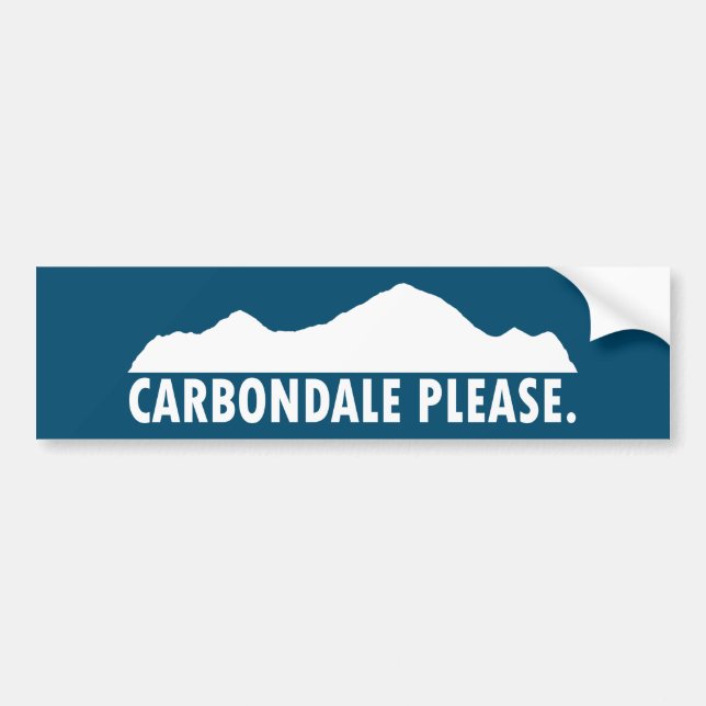 Autocollant De Voiture Carbondale S'Il Vous Plaît (Devant)