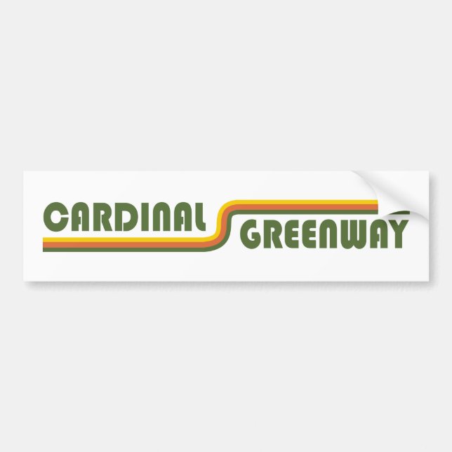 Autocollant De Voiture Cardinal Greenway Indiana (Devant)
