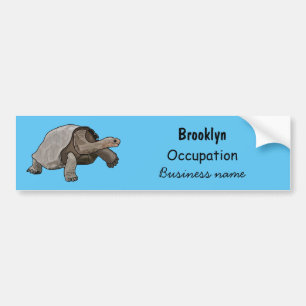 Autocollant De Voiture Caricature de la tortue des Galapagos