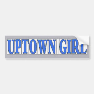 Autocollant De Voiture Carrelage bleu Uptown Girl