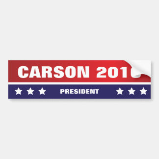 Autocollant De Voiture Carson pour le président adhésif pour pare-chocs