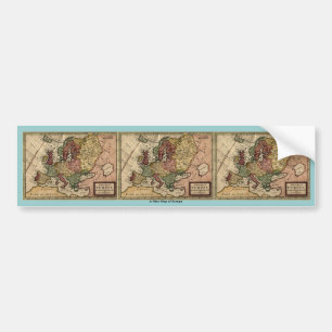 Autocollant De Voiture Carte 1721 de l'Europe
