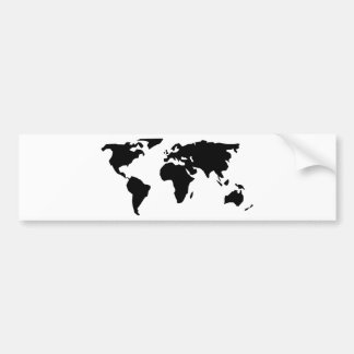 Autocollant De Voiture Carte du monde