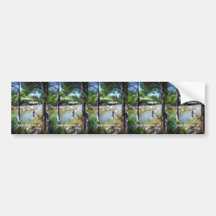Autocollant De Voiture Carte Gone Fishing