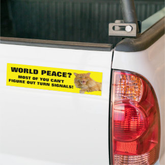 Autocollant De Voiture Cat veut que vous utilisiez votre blinker