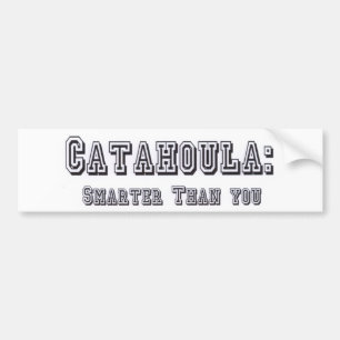 Autocollant De Voiture Catahoula plus futé que vous