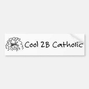 Autocollant De Voiture Catholique 2B frais
