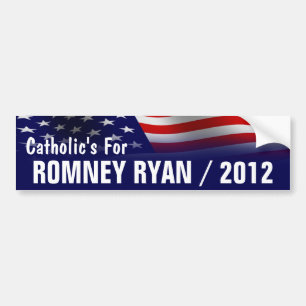 Autocollant De Voiture Catholique pour Romney Ryan 2012