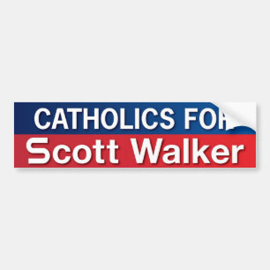 Autocollant De Voiture Catholiques pour le marcheur de Scott