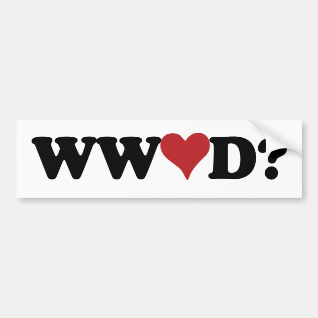 Autocollant De Voiture Ce que l'amour ferait (Devant)