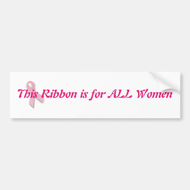 Autocollant De Voiture Ce ruban est pour TOUTES LES femmes (Devant)
