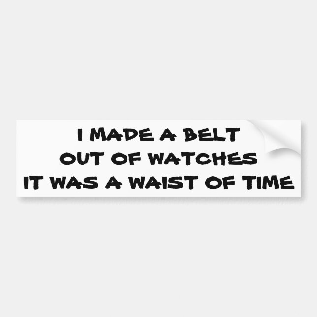 Autocollant De Voiture Ceinture de montres Taille du temps (Devant)