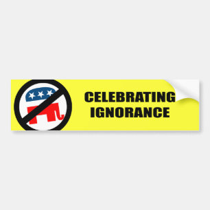 Autocollant De Voiture Célébration de l'ignorance