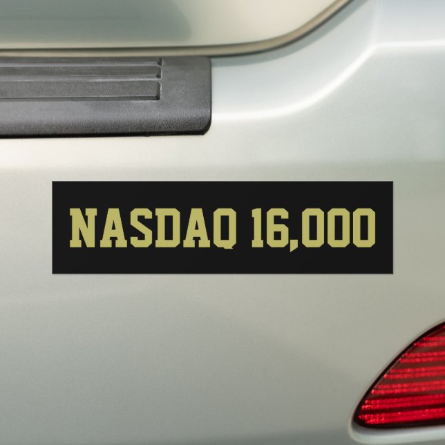 Autocollant De Voiture Célébration du marché Stock NASDAQ 16000 (En voiture)