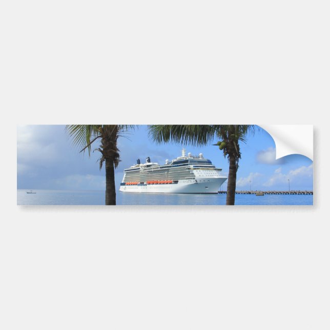 Autocollant De Voiture Célébrité Silhouette Croisière au Paradis (Devant)