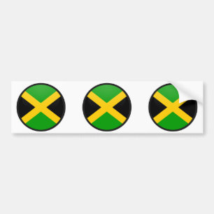 Autocollant De Voiture Cercle de drapeau de qualité de la Jamaïque