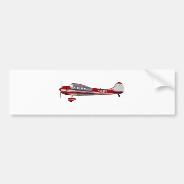 Autocollant De Voiture Cessna 195 (Devant)