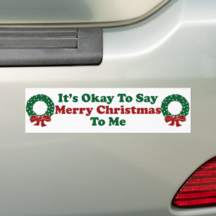 Autocollant De Voiture C'est bon de me dire Joyeux Noël