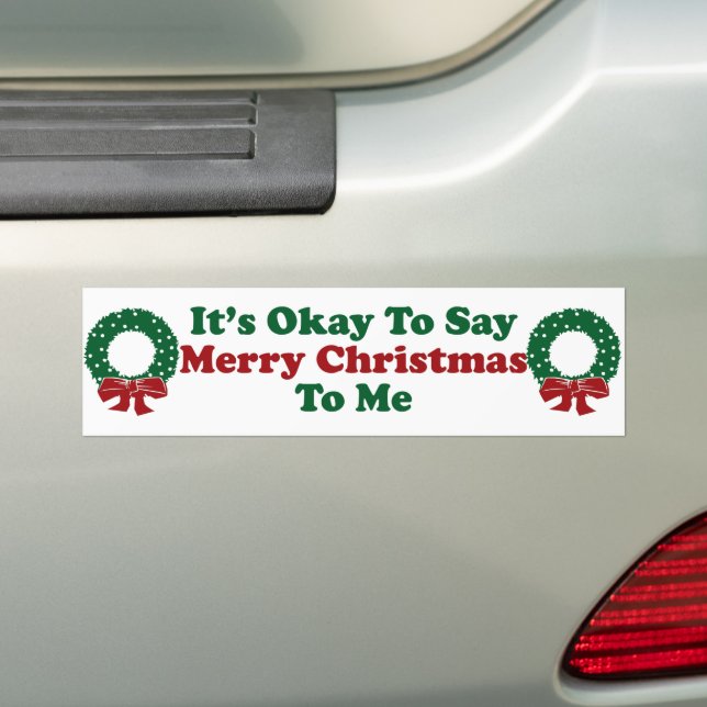 Autocollant De Voiture C'est bon de me dire Joyeux Noël (En voiture)