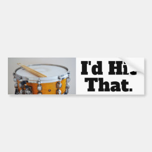 Autocollant De Voiture C'est drôle que j'ai frappé ce drummer Snare
