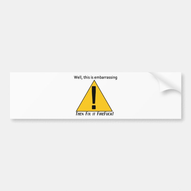 Autocollant De Voiture C'est embarrassant (Devant)