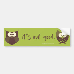 Autocollant De Voiture C'est hibou bon