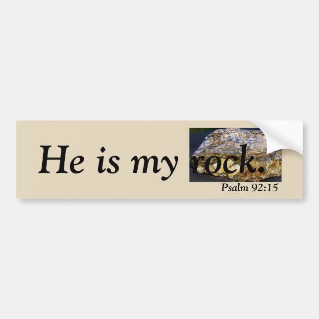Autocollant De Voiture C'est mon Sticker Sticker Scripture Rock (Devant)