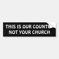C'EST NOTRE PAYS PAS VOTRE ÉGLISE