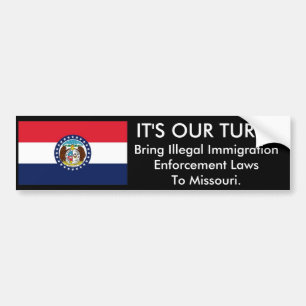 Autocollant De Voiture C'est notre tour, Missouri. Adhésif pour