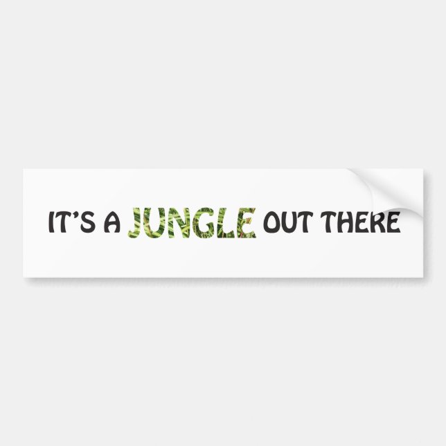 Autocollant De Voiture C'est UNE JUNGLE LÀ (Devant)