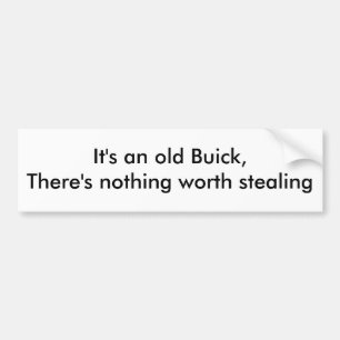 Autocollant De Voiture "C'est vieux Buick… "