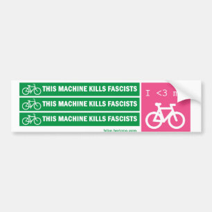 Autocollant De Voiture Cette machine tue des fascistes