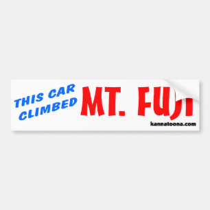 Autocollant De Voiture Cette voiture a grimpé le Mont Fuji