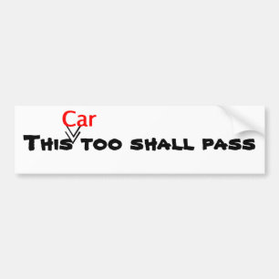 Autocollant De Voiture Cette (voiture) aussi doit passer