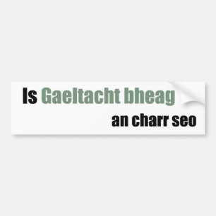 Autocollant De Voiture Cette voiture est un petit Gaeltacht