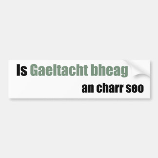 Autocollant De Voiture Cette voiture est un petit Gaeltacht