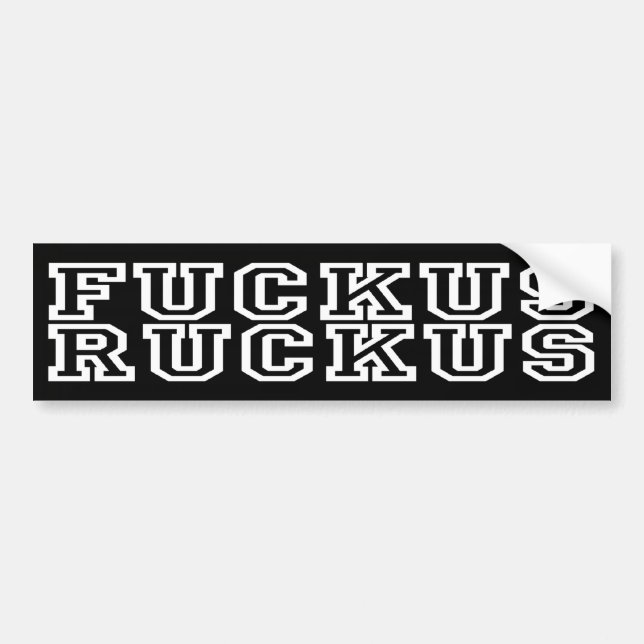 Autocollant De Voiture Chahut de Fuckus (Devant)