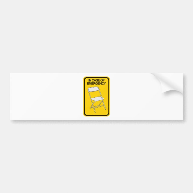 Autocollant De Voiture Chaise pliante En coque d'urgence (Devant)