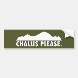 Autocollant De Voiture Challis Idaho S'Il Vous Plaît