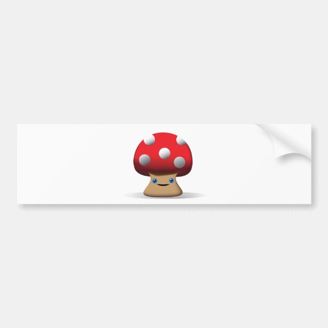 Autocollant De Voiture Champignon mignon (Devant)