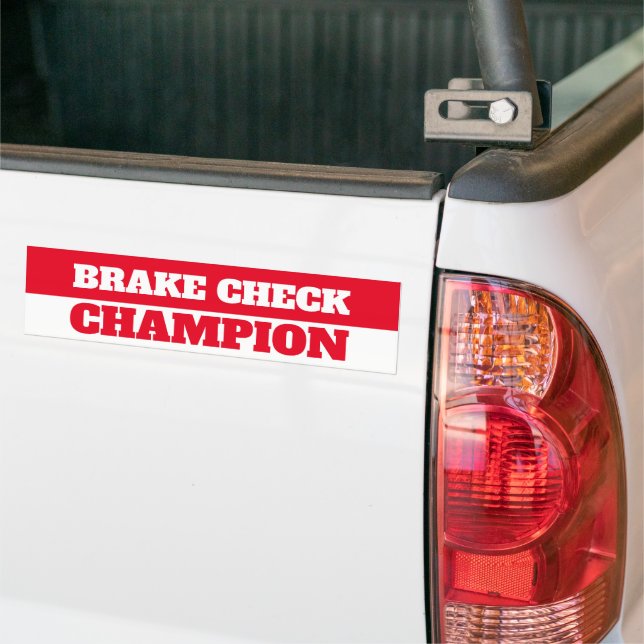 AUTOCOLLANT DE VOITURE CHAMPION DE BRAKE (Sur camion)